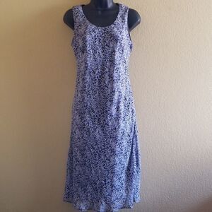 Karin Stevens Petites Floral Blue Dress